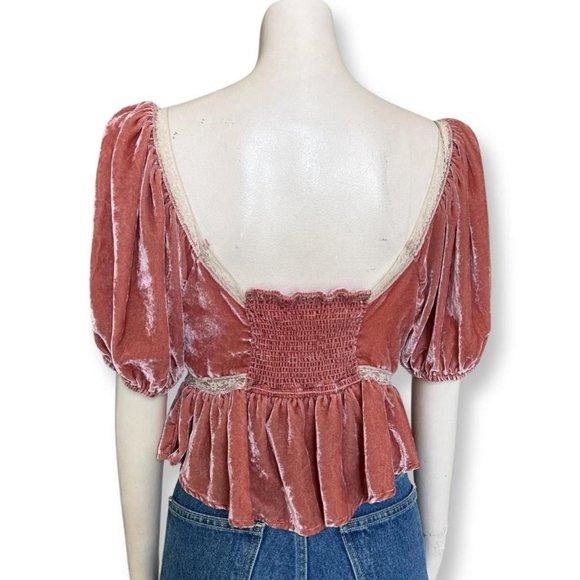 Free People Yours Truly Velvet Top - Picture 4 of 7